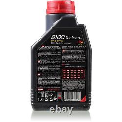 10L Inspection Set Kit Motul 8100 X-Clean +5W-30 Engine Oil Mann 11383893