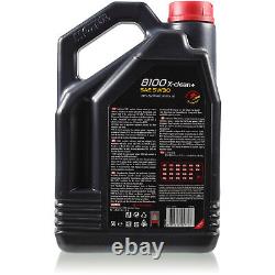 10L Inspection Set Kit Motul 8100 X-Clean +5W-30 Engine Oil Mann 11383893