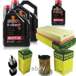 10L Inspection Set Kit Motul 8100 X-Clean + 5W-30 engine oil Mann 11383911