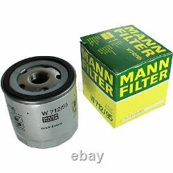 10x Original Mann Oil Filter W 712/95 + 10x Sct Flush Engine Rinsing