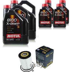 14L Inspection Set Kit Motul 8100 X-Clean +5W-30 Engine Oil Internet Filter