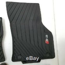 2015-2020 Audi S3 8v Genuine Black Rubber All Weather Floor Mats Set Oem Kit
