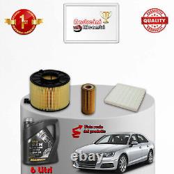 3 Filters and Oil Maintenance Kit for Audi A4 8W 2.0 140KW 190HP from 2018