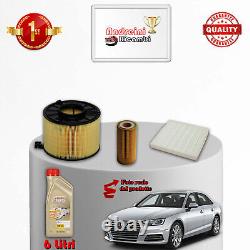 '3 Filters and Oil Maintenance Set for Audi A4 B9 2.0 TFSI 180KW 245HP from 2018'