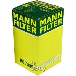 3x Original Oil Filter Mann Hu X 7005 + 3x Sct Engine Flush Flushing