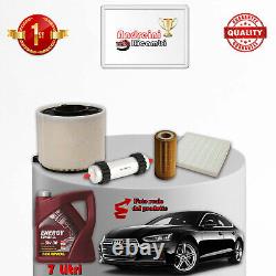 '4 Filter and Oil Maintenance Set for Audi A5 II 3.0 TDI 200KW 272HP from 2017'