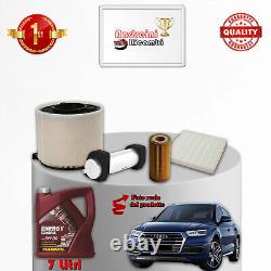 4 Filters and Oil Change for Audi Q5 II 3.0 D 170KW 231HP from 2018