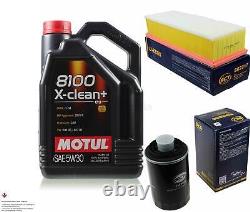 5L Inspection Set Kit Motul 8100 X-Clean +5W-30 engine oil Sct Filter 11345529