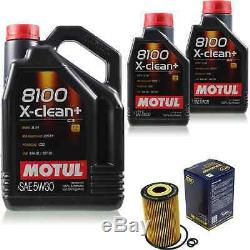 7l On Package Inspection Kit Motul 8100 X-clean + 5w-30 Oil Filter 11375424 Sct