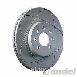 ATE Powerdisc Brake Discs + Rear Linings for Audi A3 Leon Superb