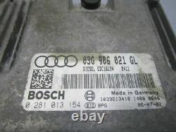 Audi A3 (8p1) 2.0 Tdi Engine Control 0281013154 03g906021gl Set Of Locks