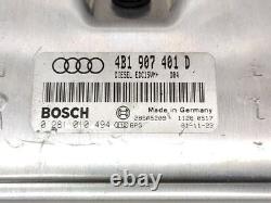 Audi A6 S6 C5 4B 2002 Diesel Engine ECU Kit and Lock Set 4B1907401D VEI75791