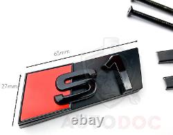 Audi S1 Gloss Black Set Kit Of Rings Before Badge Grid Cover