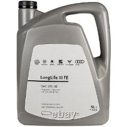 BOSCH Inspection Set 10 L Engine Oil VW 0W-30 Longlife IIIFE for Touareg 3.0