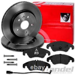 BREMBO 345mm Brake Discs + Front Pads for Audi A6 A7 C7 4G