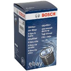 Bosch Inspection Kit Set 5L Mannol Defender 10W-40 for Audi A3 S3