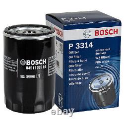 Bosch Inspection Kit Set 5L Mannol Defender 10W-40 for Audi A6 4A C4 2.6
