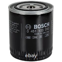 Bosch Inspection Kit Set 6L mannol Classic 10W-40 for Audi 80 Avant 8C B4