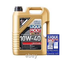 Bosch Inspection Set 6 LIQUI MOLY Lightness 10W-40 for Audi A3 Sportback