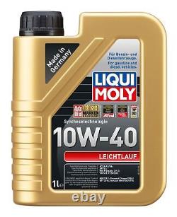 Bosch Inspection Set 6 LIQUI MOLY Lightness 10W-40 for Audi A3 Sportback