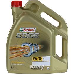 Castrol 5L Oil 5W30 Filter Revision for Audi A4 8D2 B5 1.6