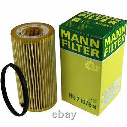 Engine Oil 6l Mannol 5w-30 Break LL + Mann-filter Vw Golf IV Cabriolet 1e7 2.0