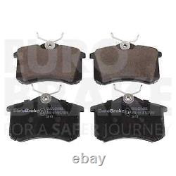 Eurobrake Brake Discs + Front + Rear Linings Suitable for Audi A4 8E