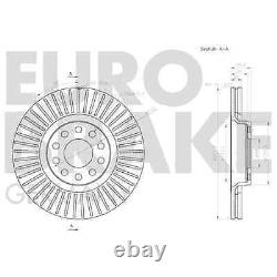 Eurobrake Brake Discs + Front + Rear Linings Suitable for Audi A4 8E