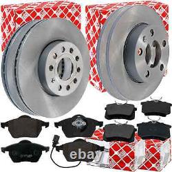 Febi Discs + Front + Rear Coatings Suitable for VW Golf 4 Bora Polo 9N