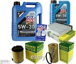 Filter Set Kit +5w30 Engine Oil For Audi A3 8p1 Sportback 8pa From Vw Eos 1f7