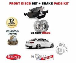 For 1.8i 2.0i Audi A4 Tfsi 2.0tdi 2008- Front Brake Discs And Pads Set Kit
