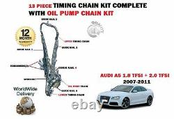 For Audi A5 1.8 Tfsi 170bhp Cabd 09/2007 -2011 Timing Chain Set + Oil Pump Kit