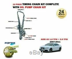For Audi A5 2.0 Tfsi Quattro Cdnc Cdnb 2008-2011 Distribution Chain Kit Set +