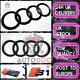 For Audi S1 Gloss Black Set Kit Front Rings Badge Grid Cover