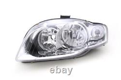 Front Headlight Set Halogen Suitable for Audi A4 8E 04-08 With H7 Left & Right