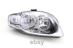 Front Headlight Set Halogen Suitable for Audi A4 8E 04-08 With H7 Left & Right