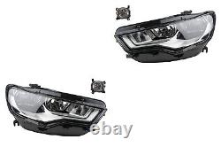 Front headlight Set Halogen Suitable for Audi A6 4G 04/11-08/14 H7 H15 LR + Fog