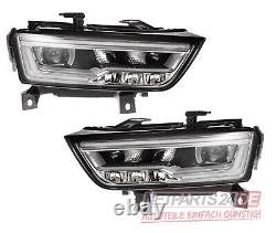 Front headlight Set Main Sw Fits for Audi Q3 ZKW LED LR From 15 Without Lwr Stg