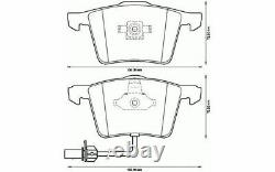 Front ventilated brake pads and discs kit BOLK for AUDI A6 A8.