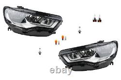 Headlight Set Halogen Suitable for Audi A6 4G 11-14 H15 Bulb L R & H15