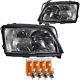 Headlight Set Kit For Audi A6 4a C4 Year Fab. 94-97 Inkl. Philips H1 / H1