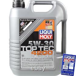 Inspection Kit Liquid Oil Moly 6L 5W-30 Filter for Audi A6 Avant 4G5 C7