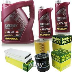 Inspection Set Mann-filter Kit 5w30 Oil Engine Long Duration Audi A6 Before 4f5