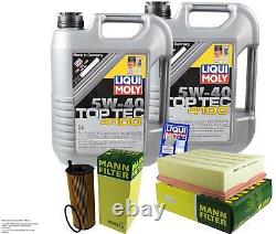 Inspection kit liquid oil moly 10L 5W-40 filter for Audi A4 Avant 8ED B7