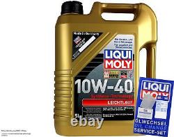 LIQUI MOLY OIL INSPECTION KIT FILTER 10L 10W-40 for Audi A6 Avant 4B C5