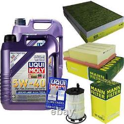 Liqui Moly 10l 5w-40 Engine Oil - Mann-filter For Audi A4 Front 8ed B7 Rs4