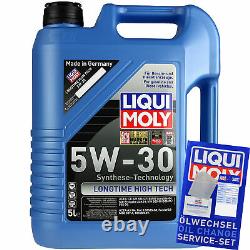 Liqui Moly 10l Lt High Tech 5w-30 Engine Oil + Mann-filter Set For Audi A5