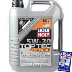 Liqui Moly 5l Toptec 4200 5w-30 Oil + Mann-filter For Audi A4 8e2 B6 Front