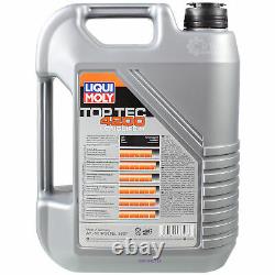 Liqui Moly 5l Toptec 4200 5w-30 Oil + Mann-filter For Audi A4 8e2 B6 Front
