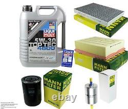 Liqui Moly 5l Toptec 4600 5w-30 Oil + Mann-filter For Audi A4 Front 8ed B7